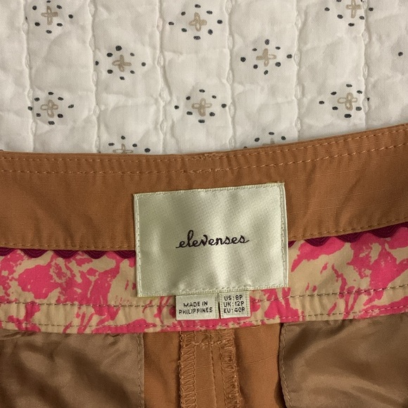 Anyhropologie Elevenses Camel Culottes Gaucho Crop Pants - Picture 3 of 4